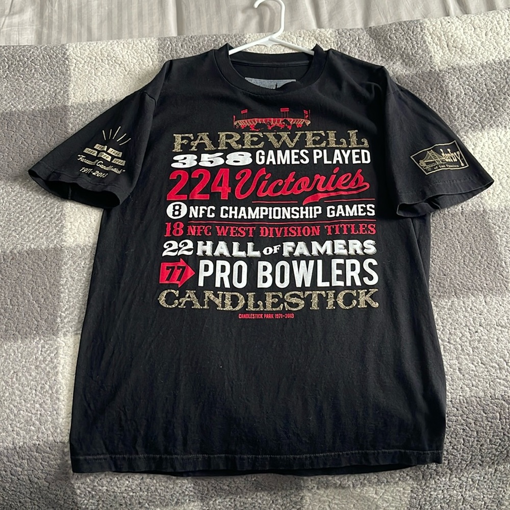 Men's Derby of San Francisco shirt. A tribute to Candlestick park. 49ers Large